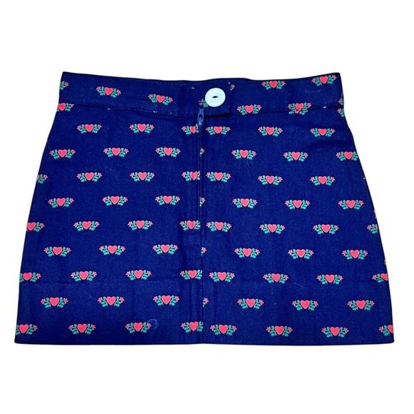 NWT! The Beaufort Bonnet Company TBBC Navy Perrin Pleated Heart Skirt Size 3T - Picture 4 of 6